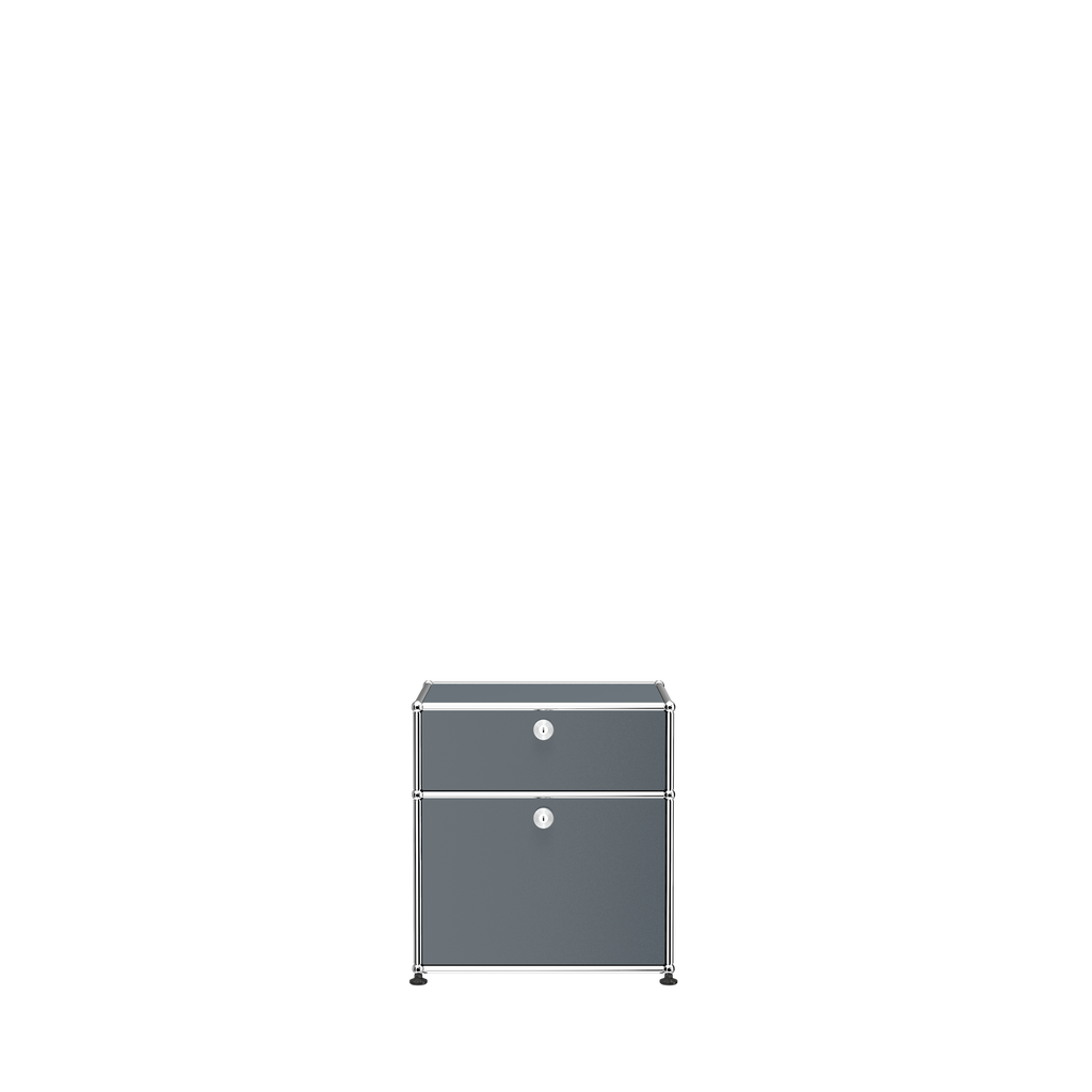 USM Haller Nightstand (P1) in Mid Gray