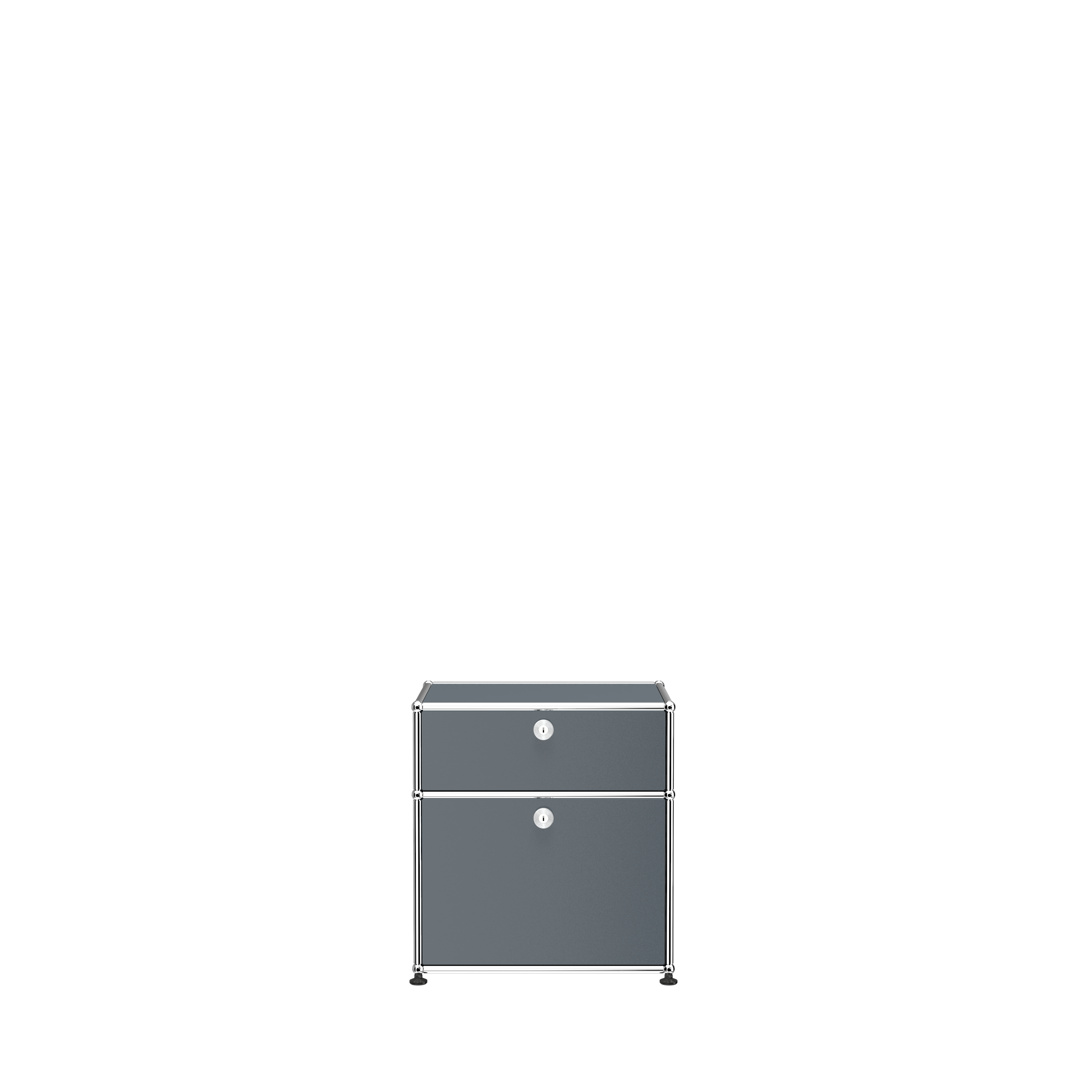 USM Haller Nightstand (P1) in Mid Gray