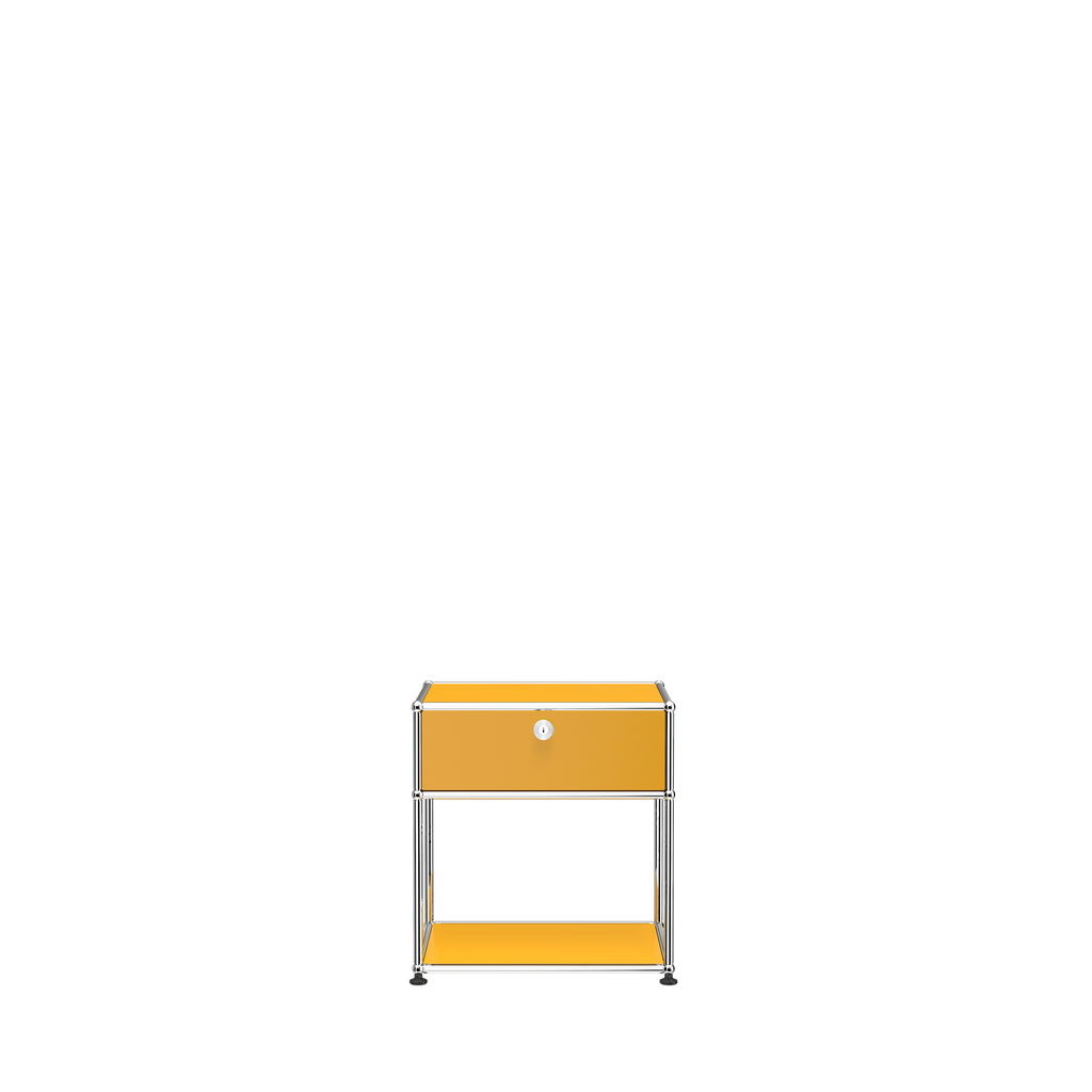 USM Haller nightstand (P2) in Golden Yellow