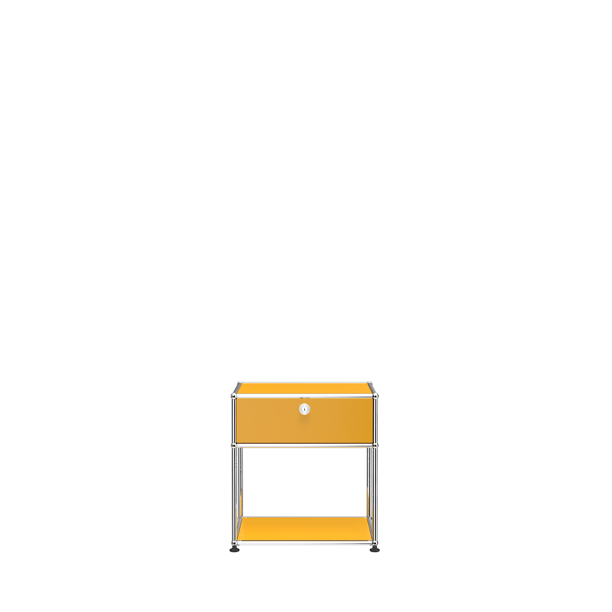 USM Haller nightstand (P2) in Golden Yellow