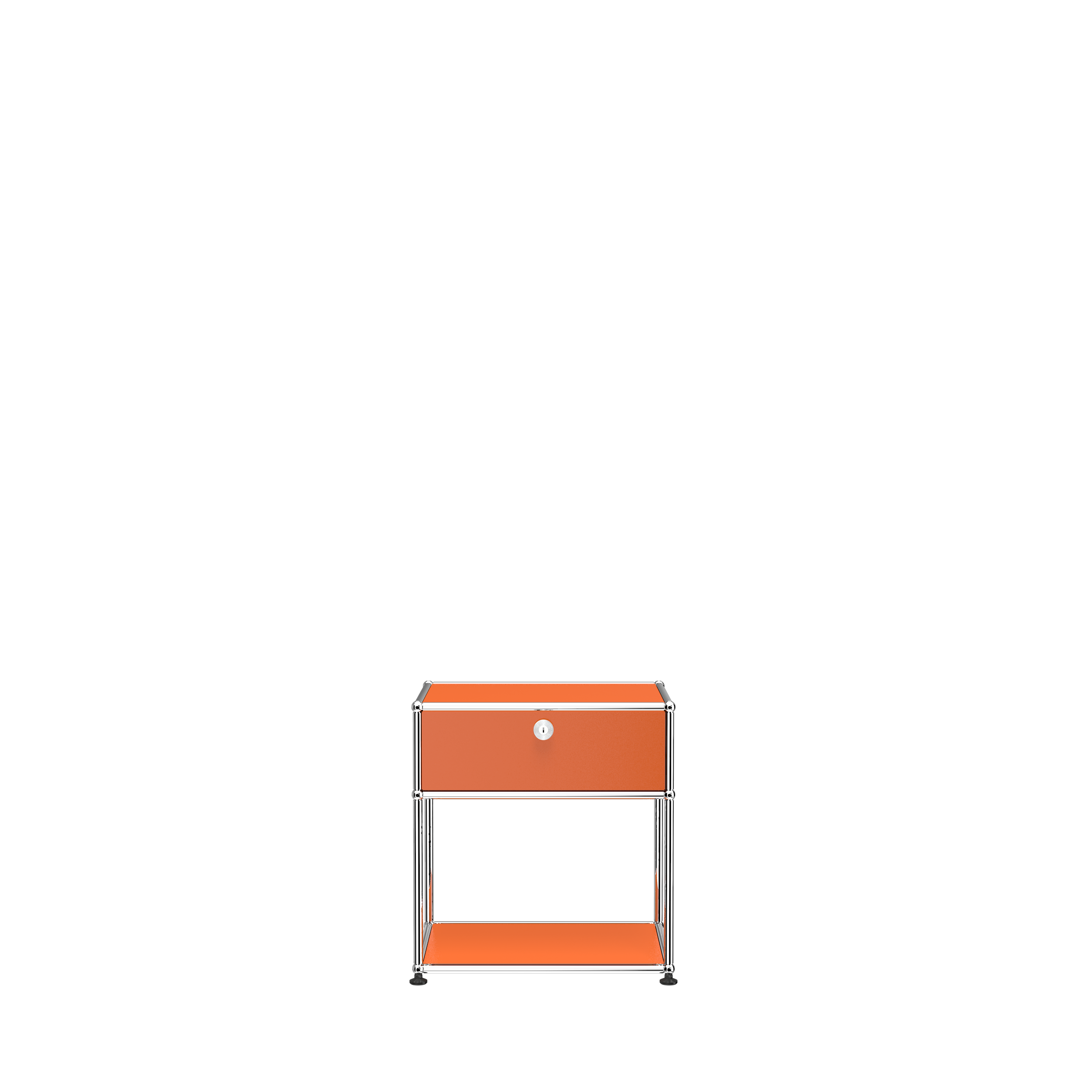 USM Haller nightstand (P2) in Pure Orange