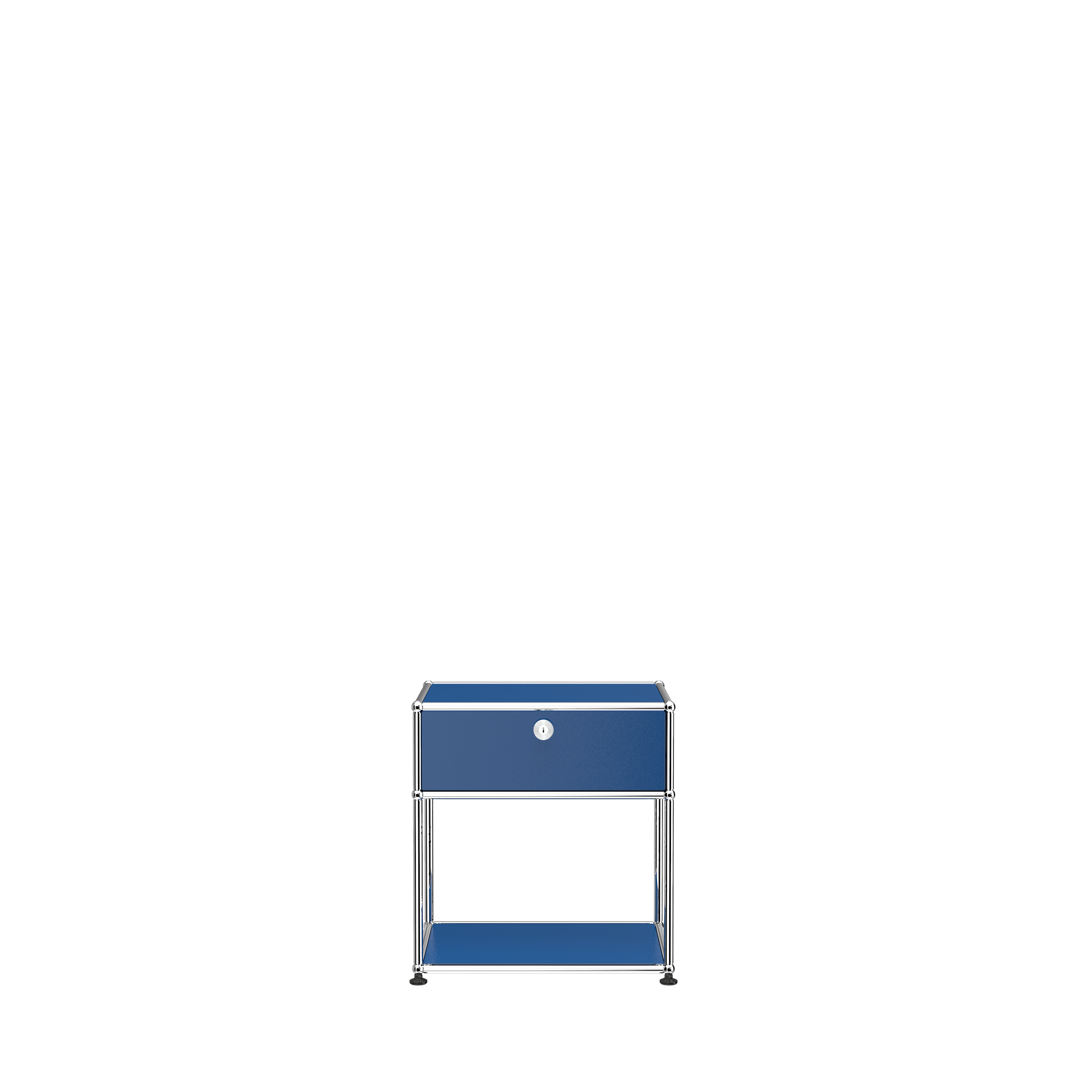 USM Haller nightstand (P2) in Gentian Blue