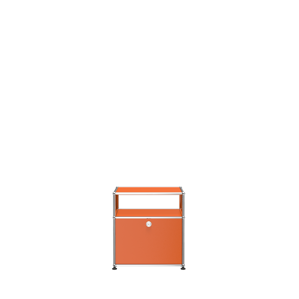 USM Haller nightstand (P) in Pure Orange