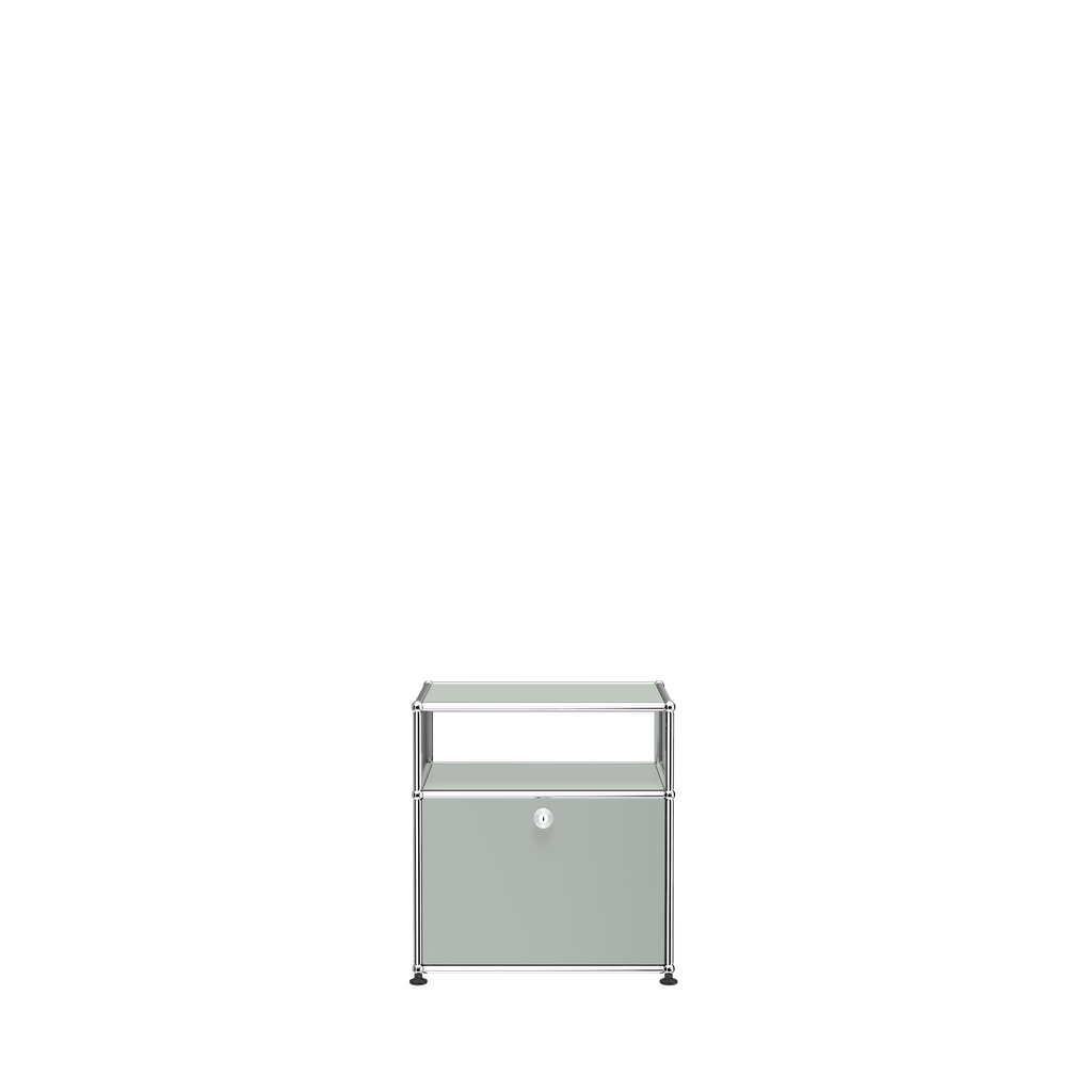 USM Haller nightstand (P) in Light Gray