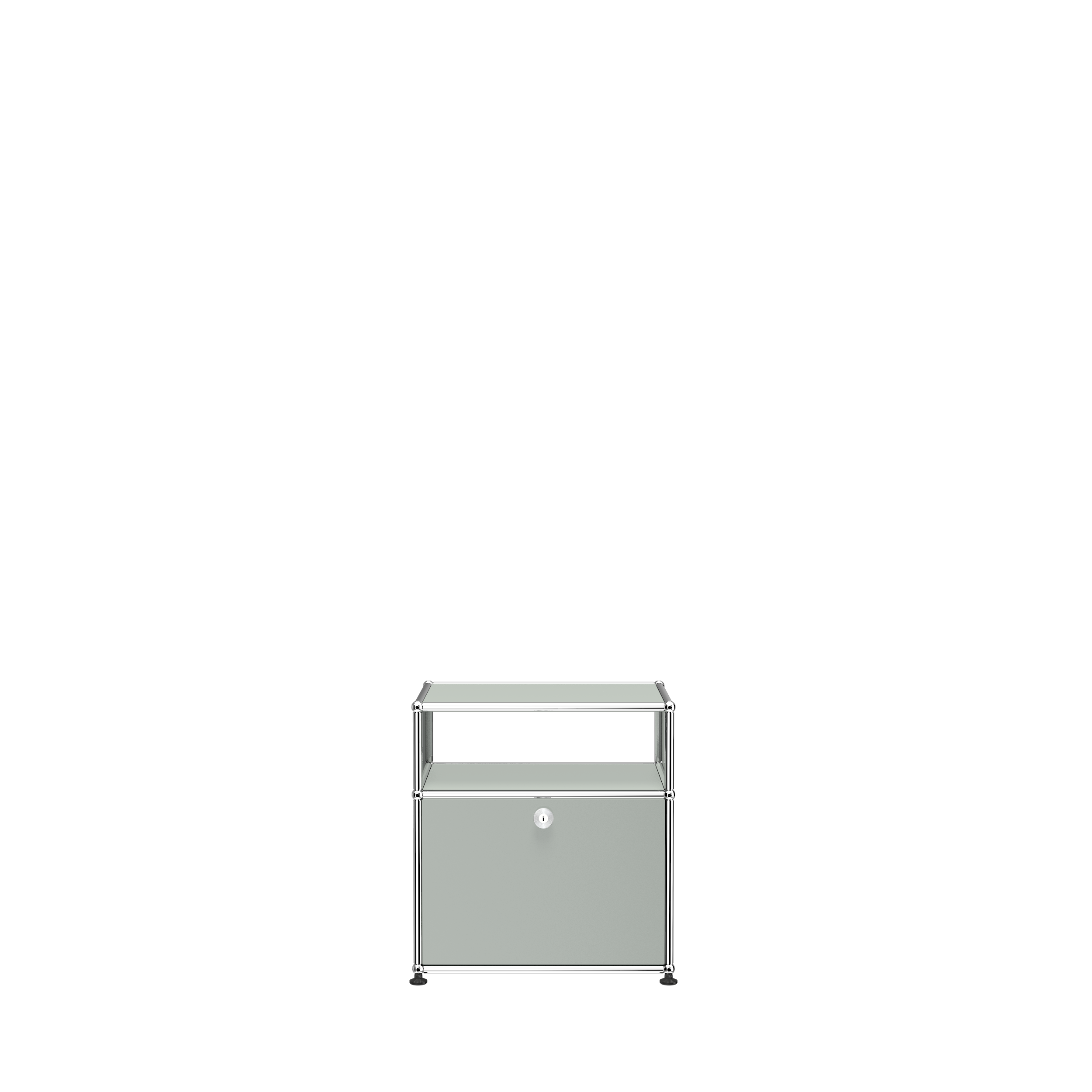 USM Haller nightstand (P) in Light Gray