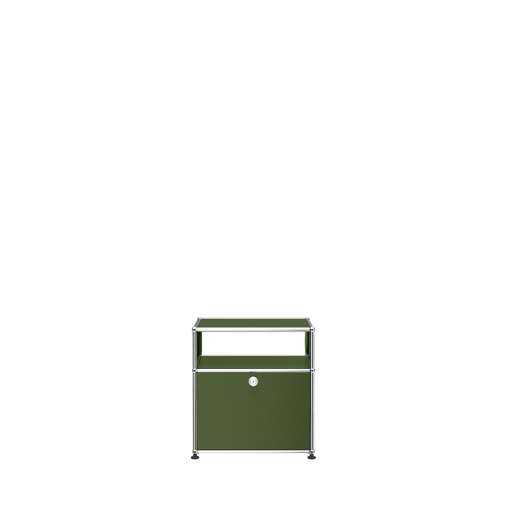 USM Haller nightstand (P) in Olive