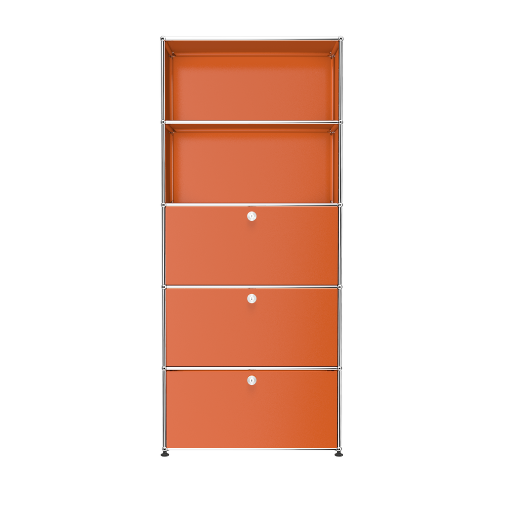 USM Haller shelving (Q118) in Pure Orange