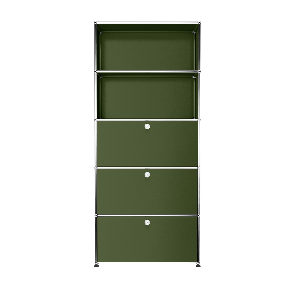 USM Haller shelving (Q118) in Olive
