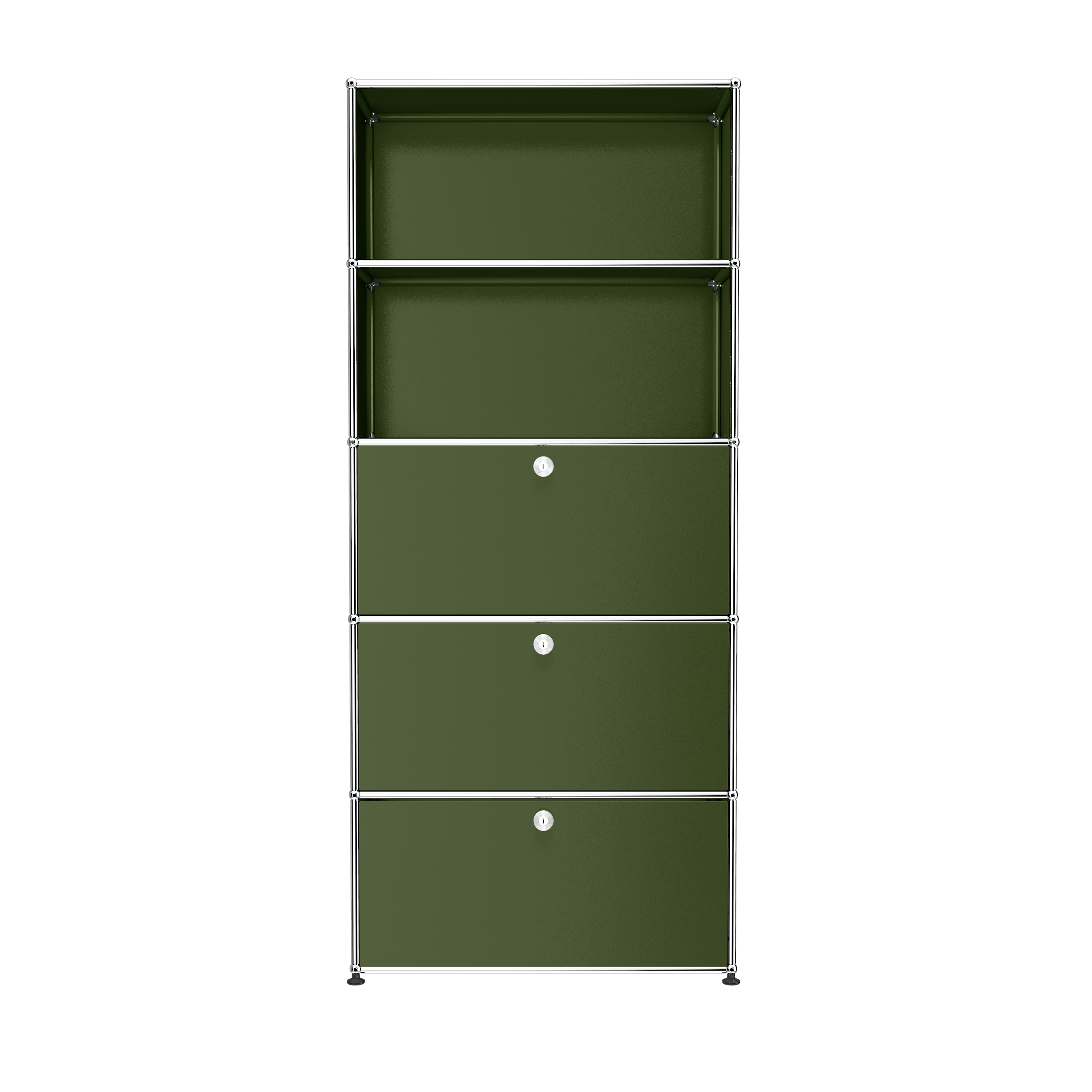 USM Haller shelving (Q118) in Olive