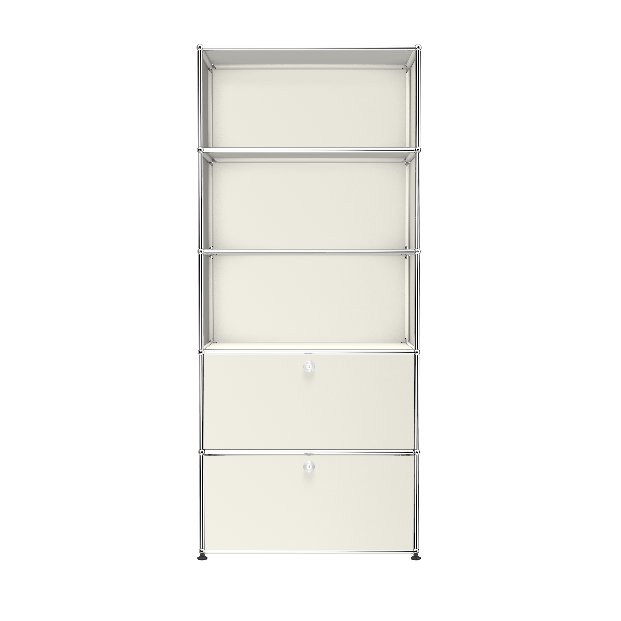 USM Haller Modular Steel Shelving (R1) in Pure White