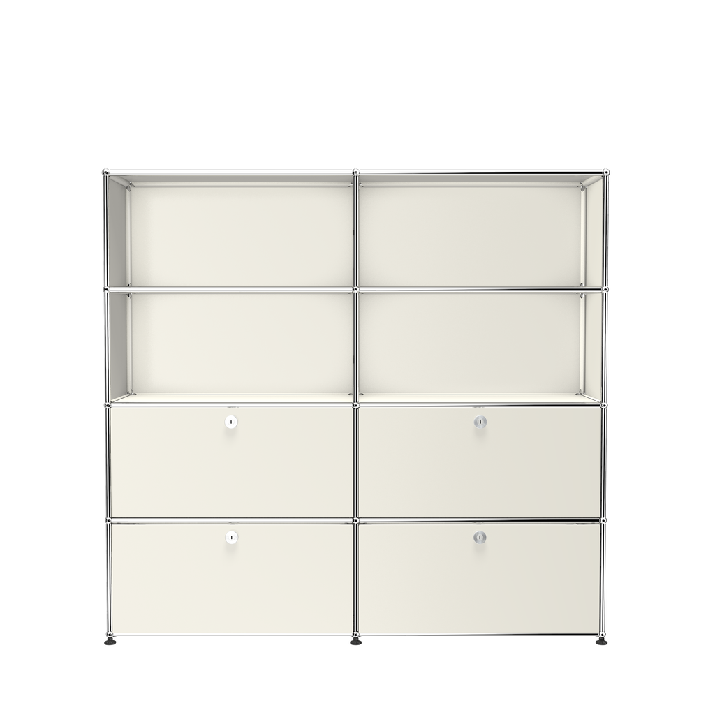 USM Haller Storage & Shelving Unit With Drawers (S2) in Pure White