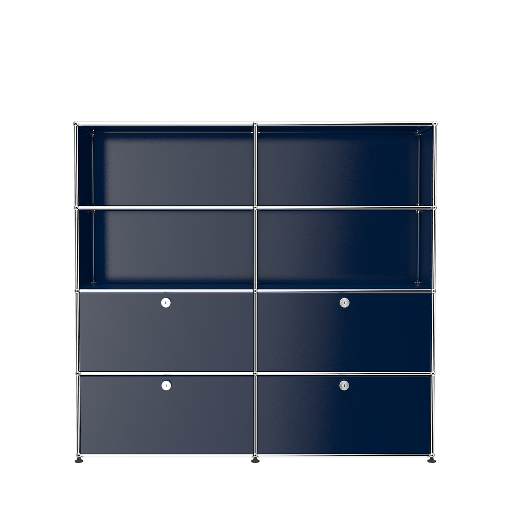 USM Haller storage (S2) in Steel Blue