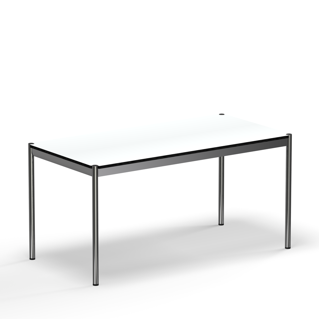USM Haller table pearl gray white laminate (T59)