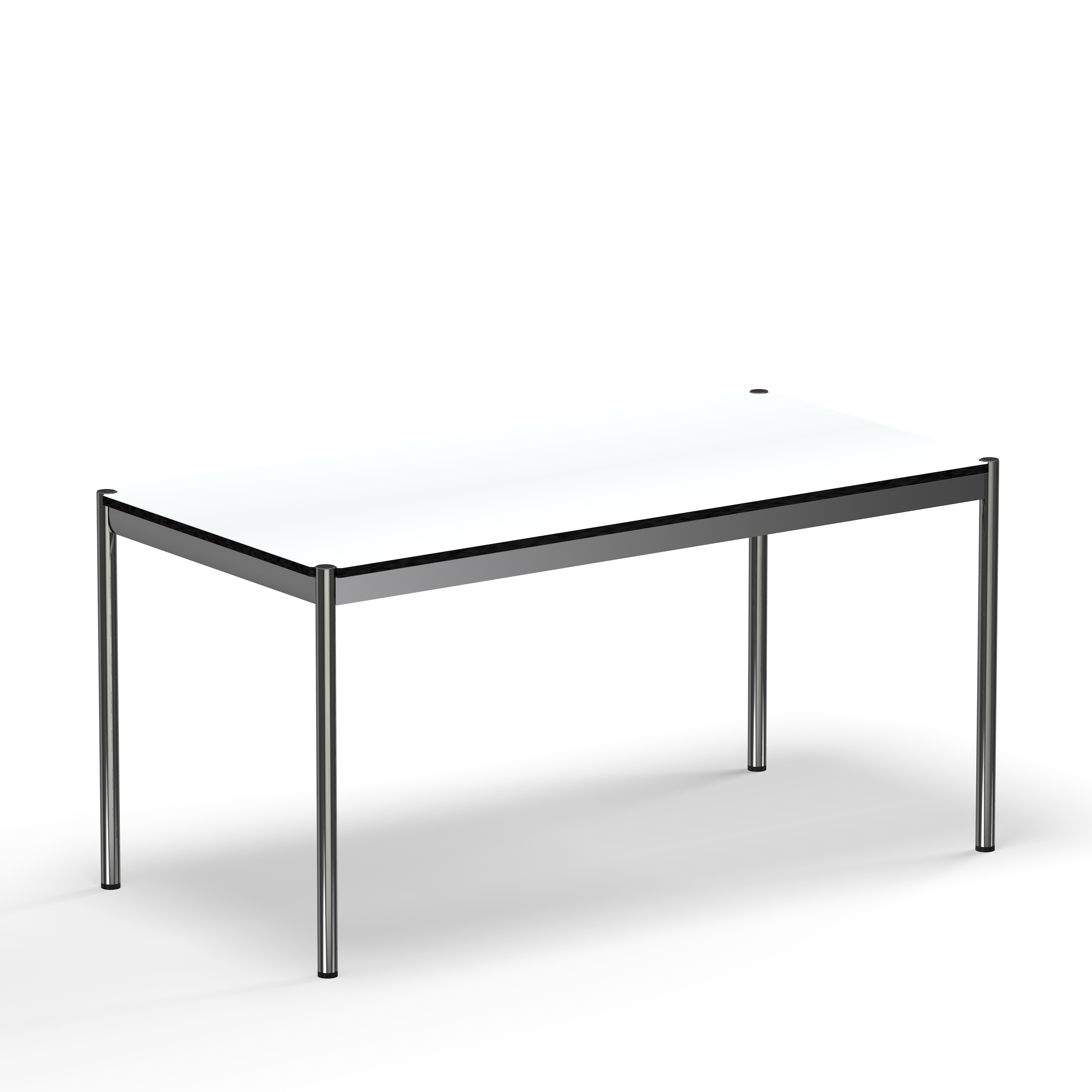 USM Haller table pearl gray white laminate (T59)