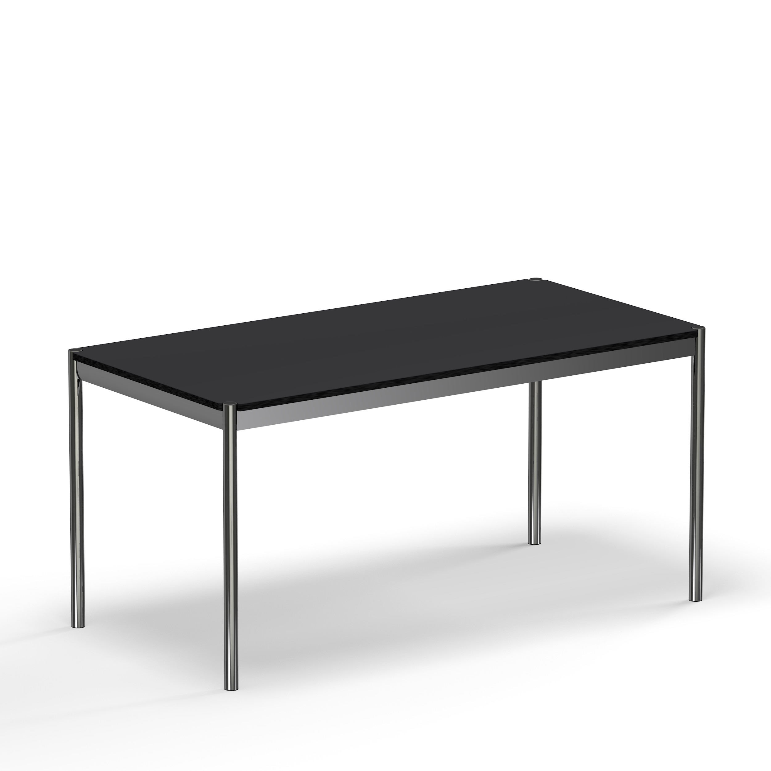 USM Haller table black linoleum (T59)