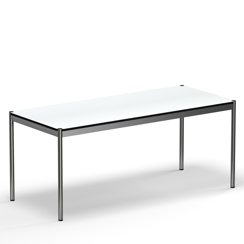 USM Haller table pearl gray white laminate (T69)