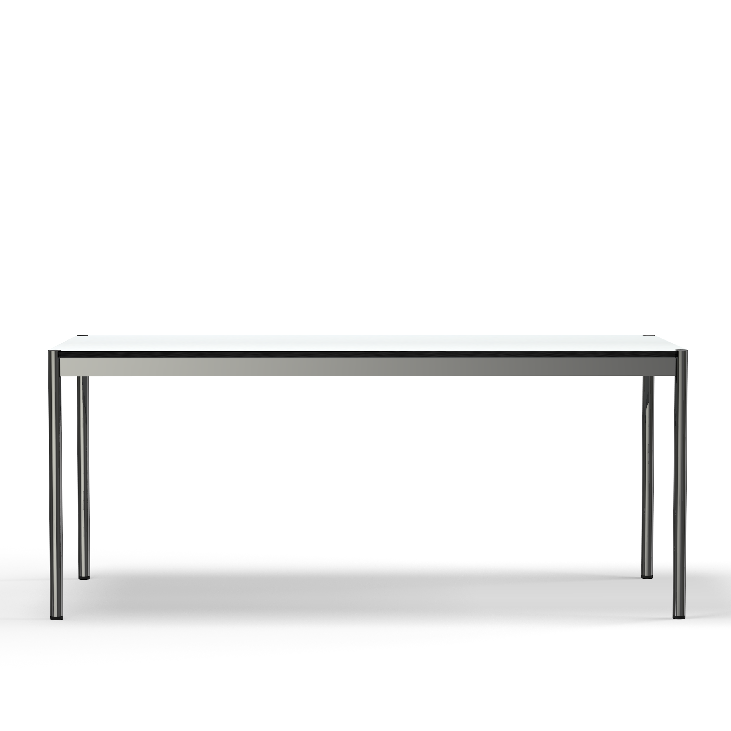 USM Haller White Grey Laminate Desk (T69) Front View