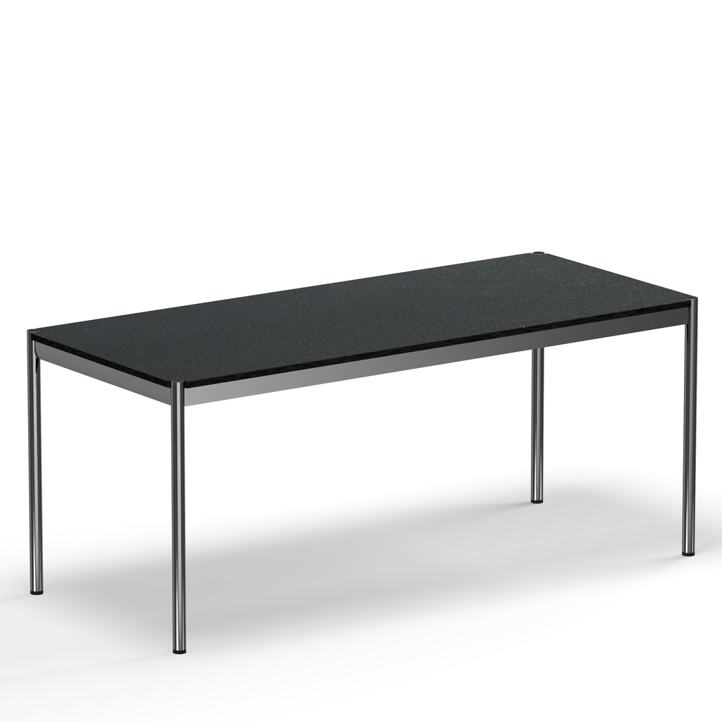 USM Haller table black linoleum (T69)
