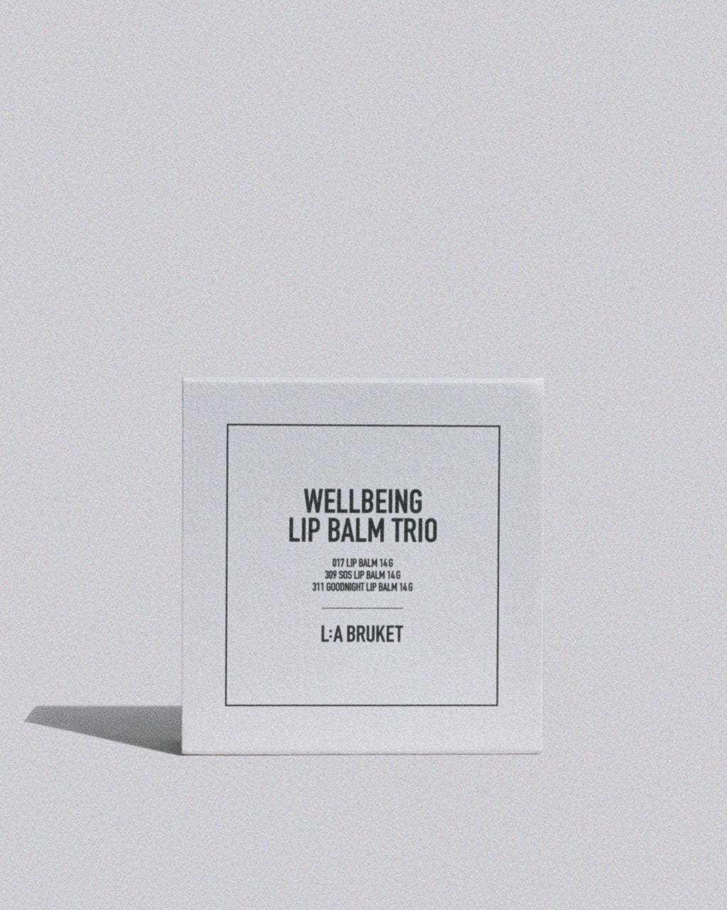 L:A BRUKET Wellbeing Lip Balm Trio 3 x 14g