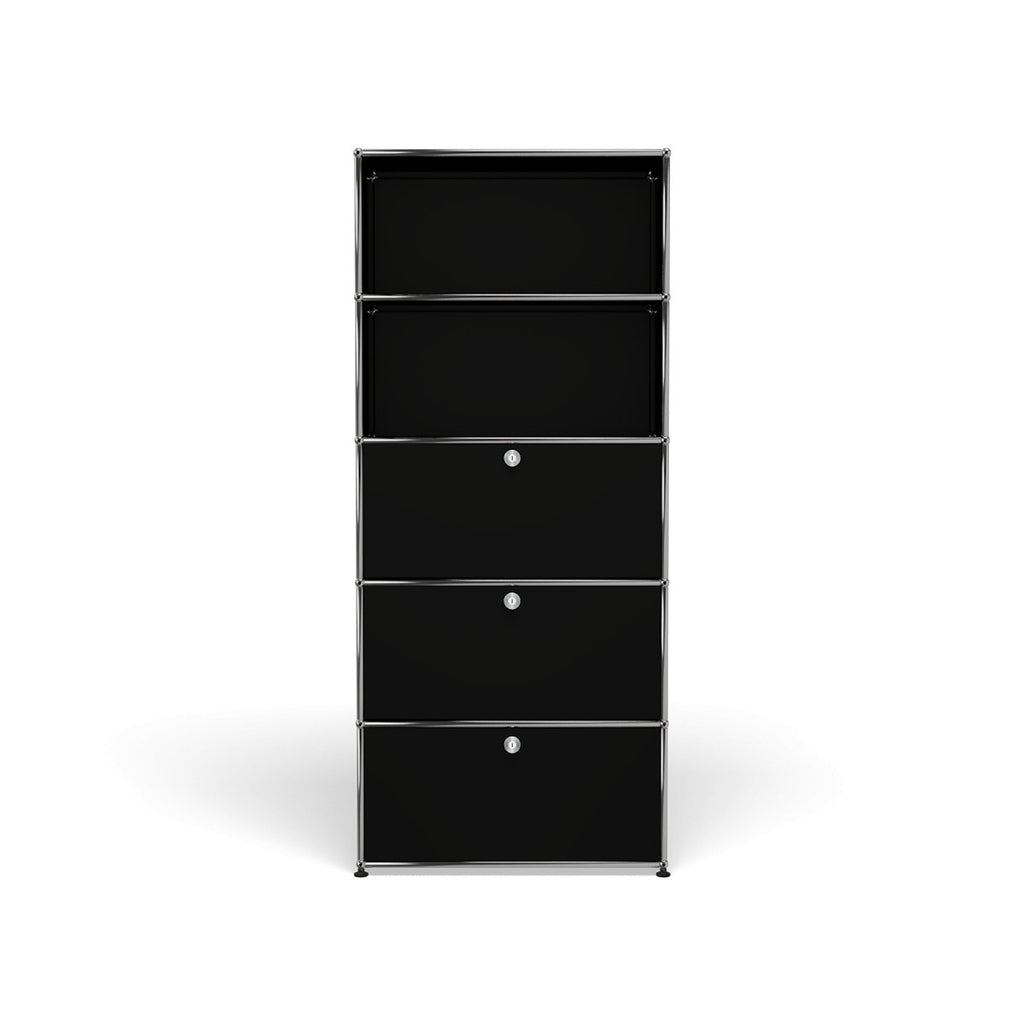 USM Haller shelving (Q118) in Graphite Black