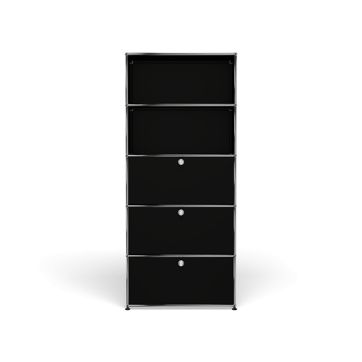 USM Haller shelving (Q118) in Graphite Black