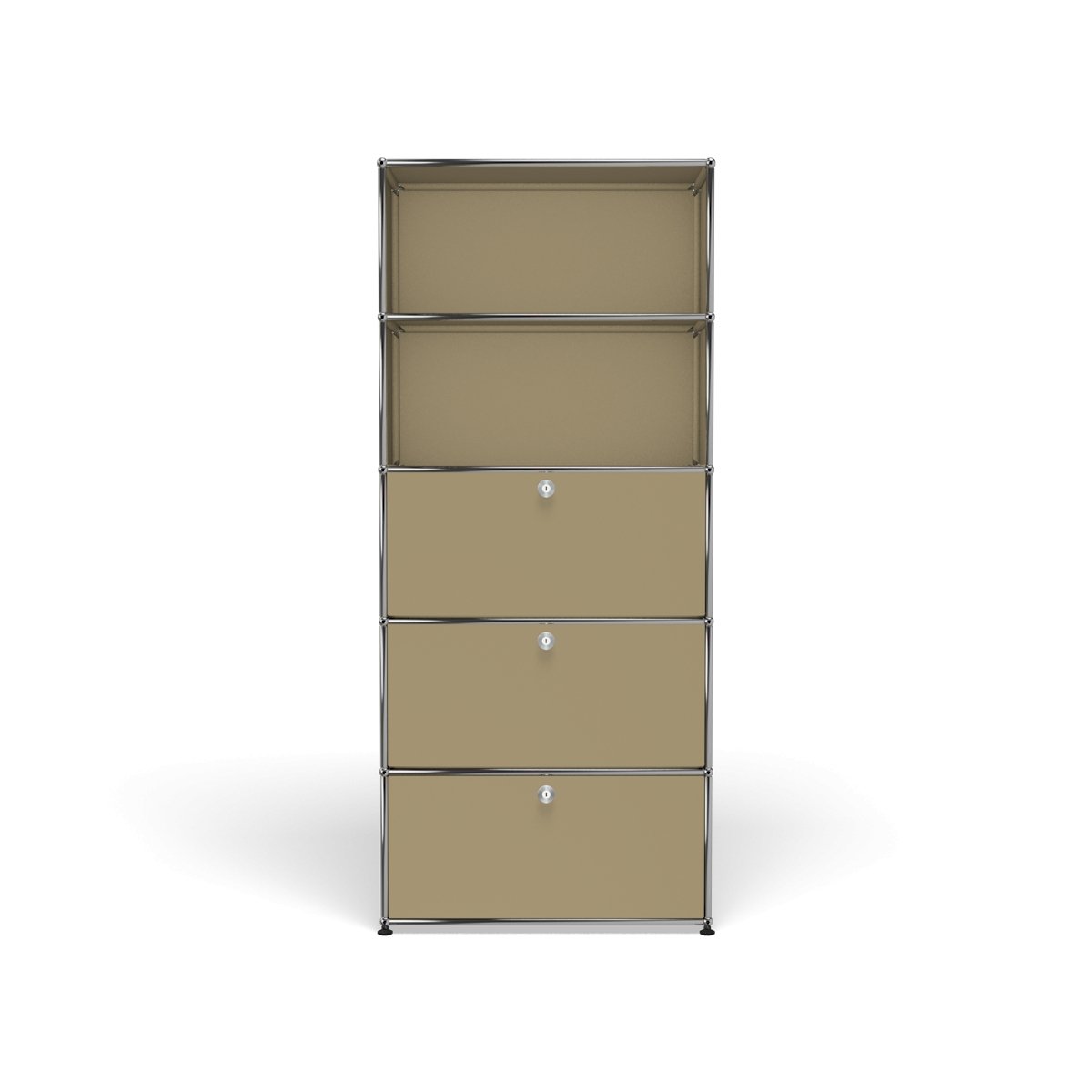 USM Tall Modern Storage System with Doors (Q118) in Beige
