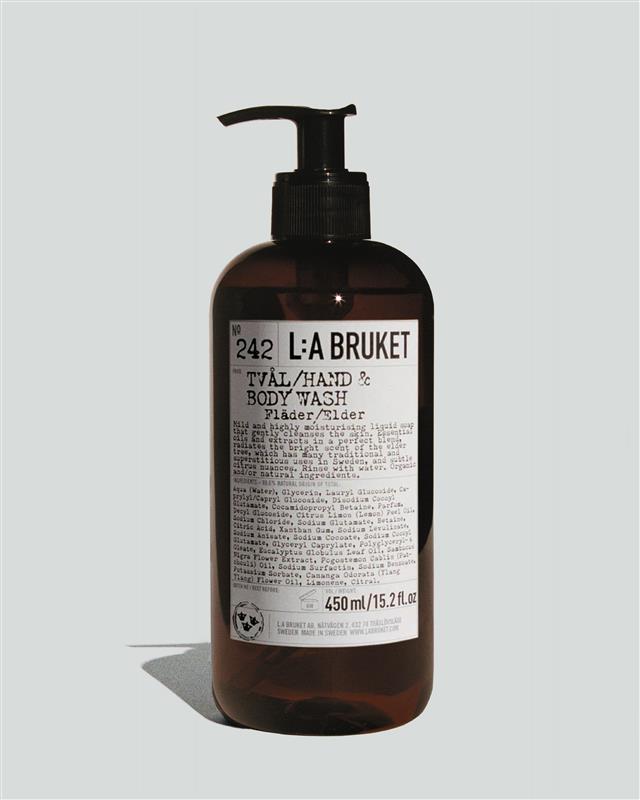 L:A BRUKET 242 Hand & Body Wash Elder 450ml