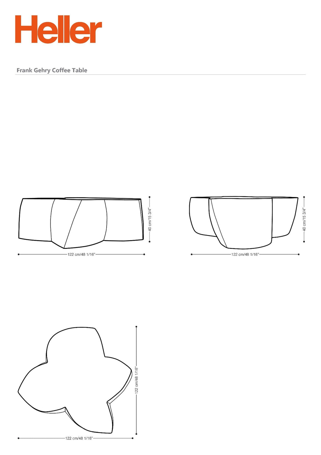 Gehry Coffee Table