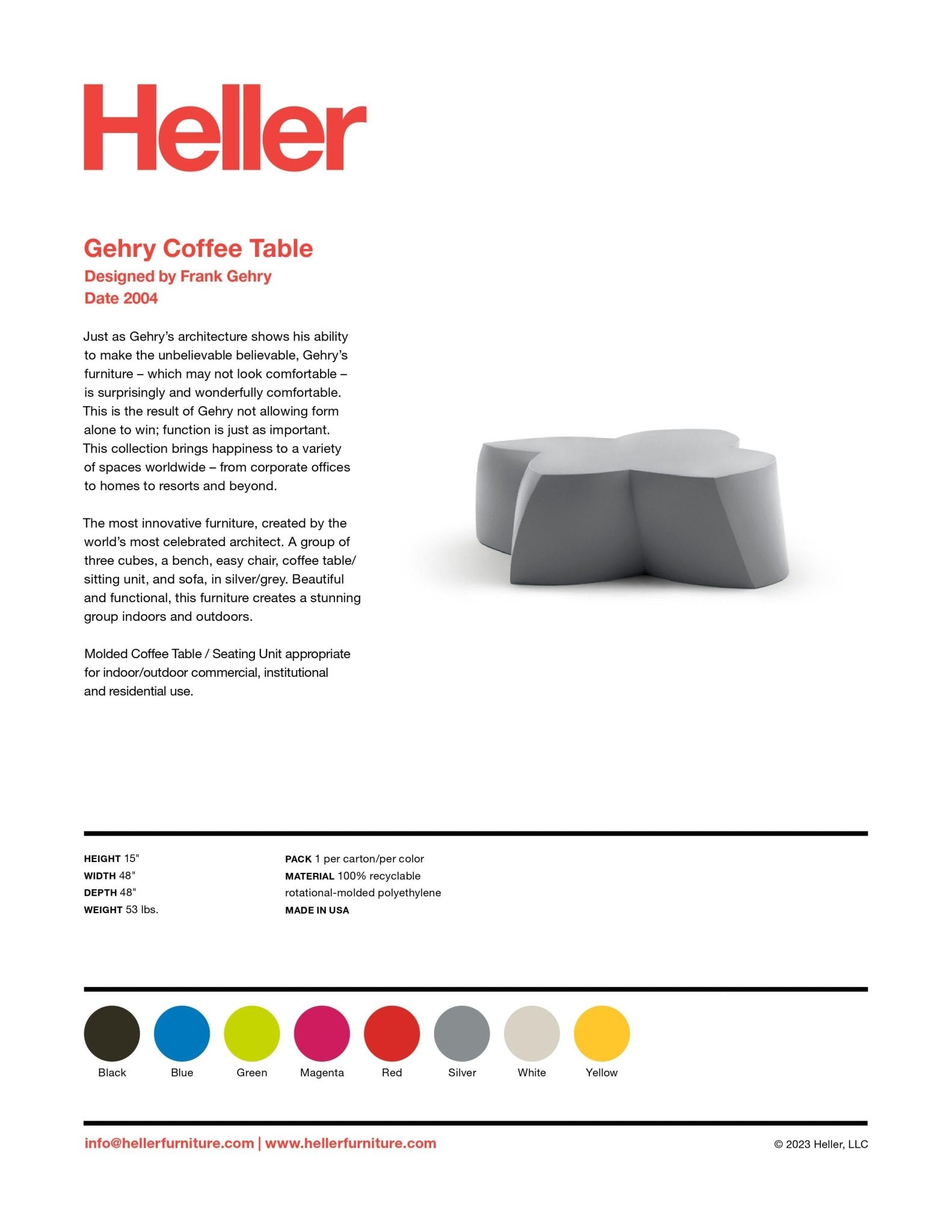Gehry Coffee Table