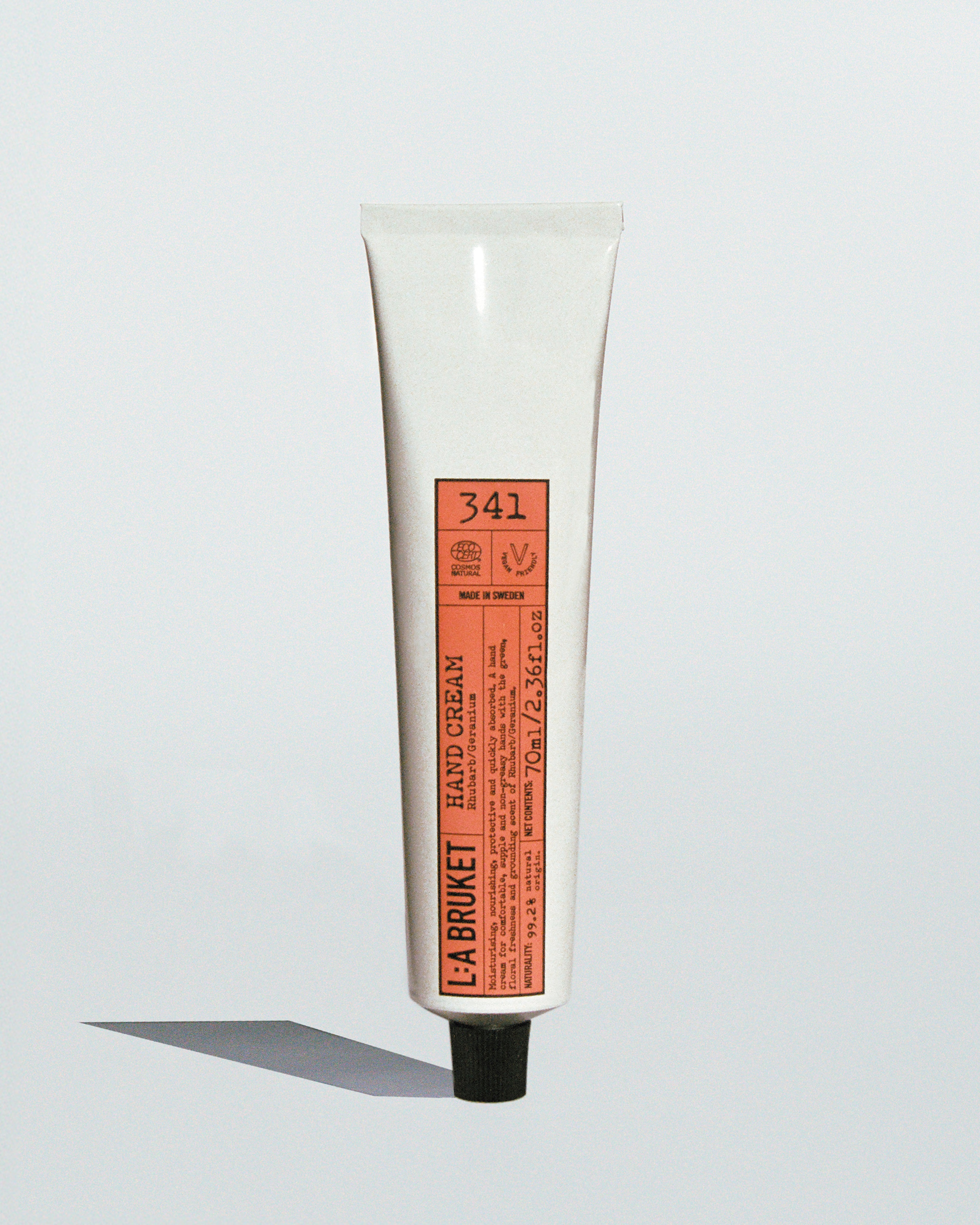 L:A BRUKET 341 Hand Cream Rhubarb Geranium 70ml