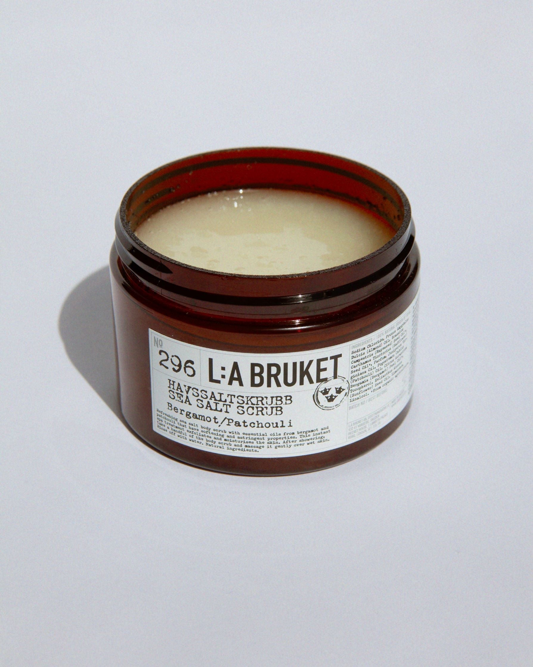 L:A BRUKET 296 Sea Salt Scrub Bergamot Patchouli 420g