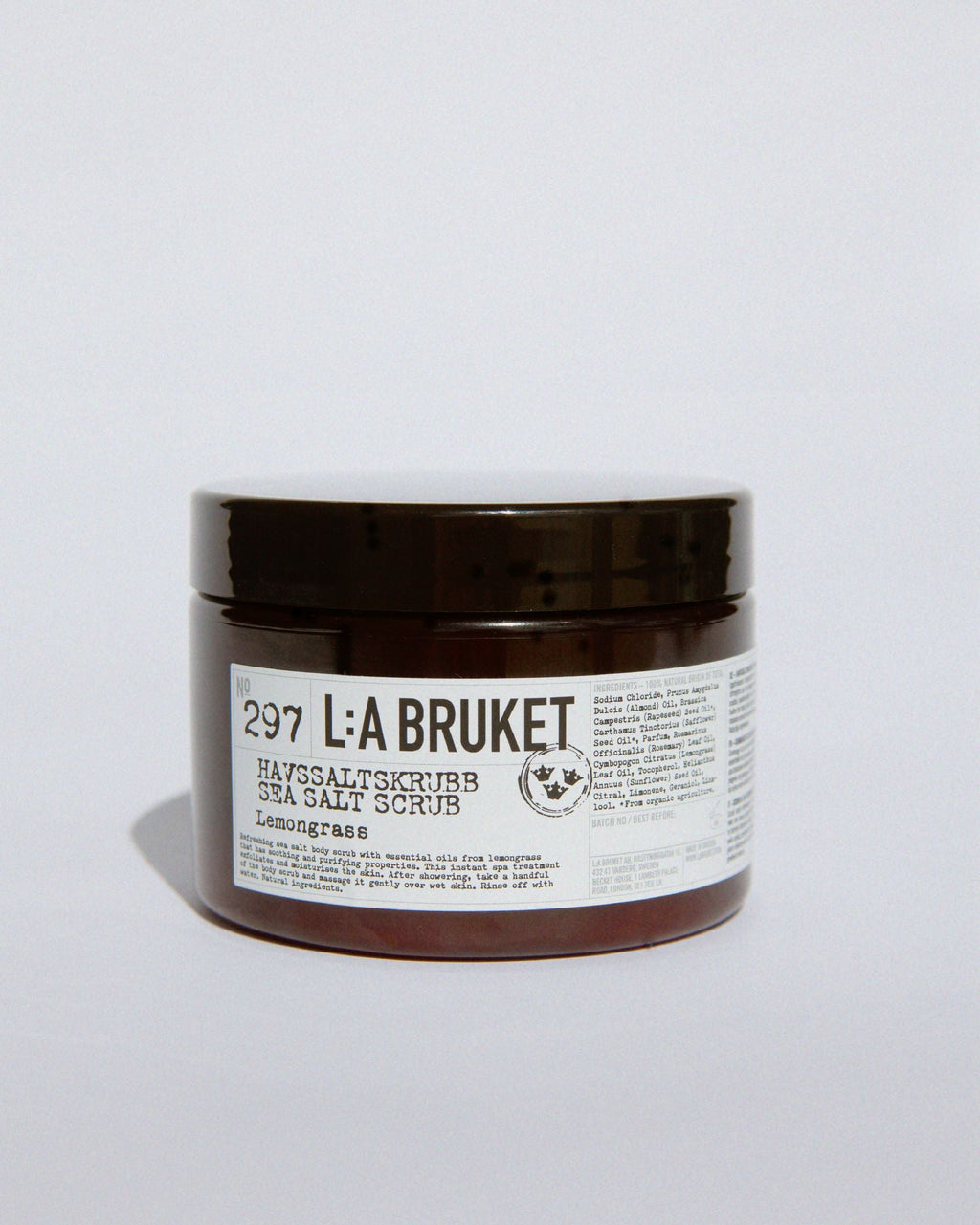L:A BRUKET 297 Sea Salt Scrub Lemongrass 420g