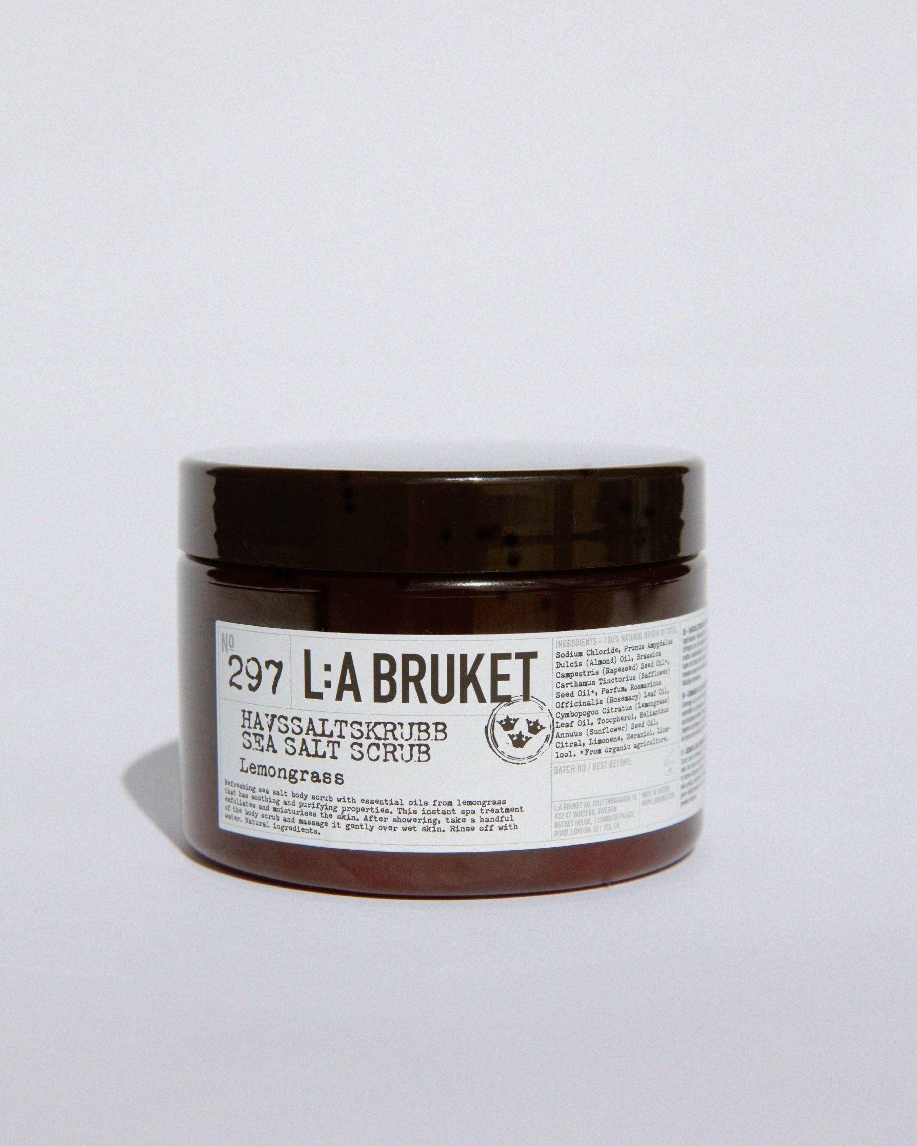 L:A BRUKET 297 Sea Salt Scrub Lemongrass 420g